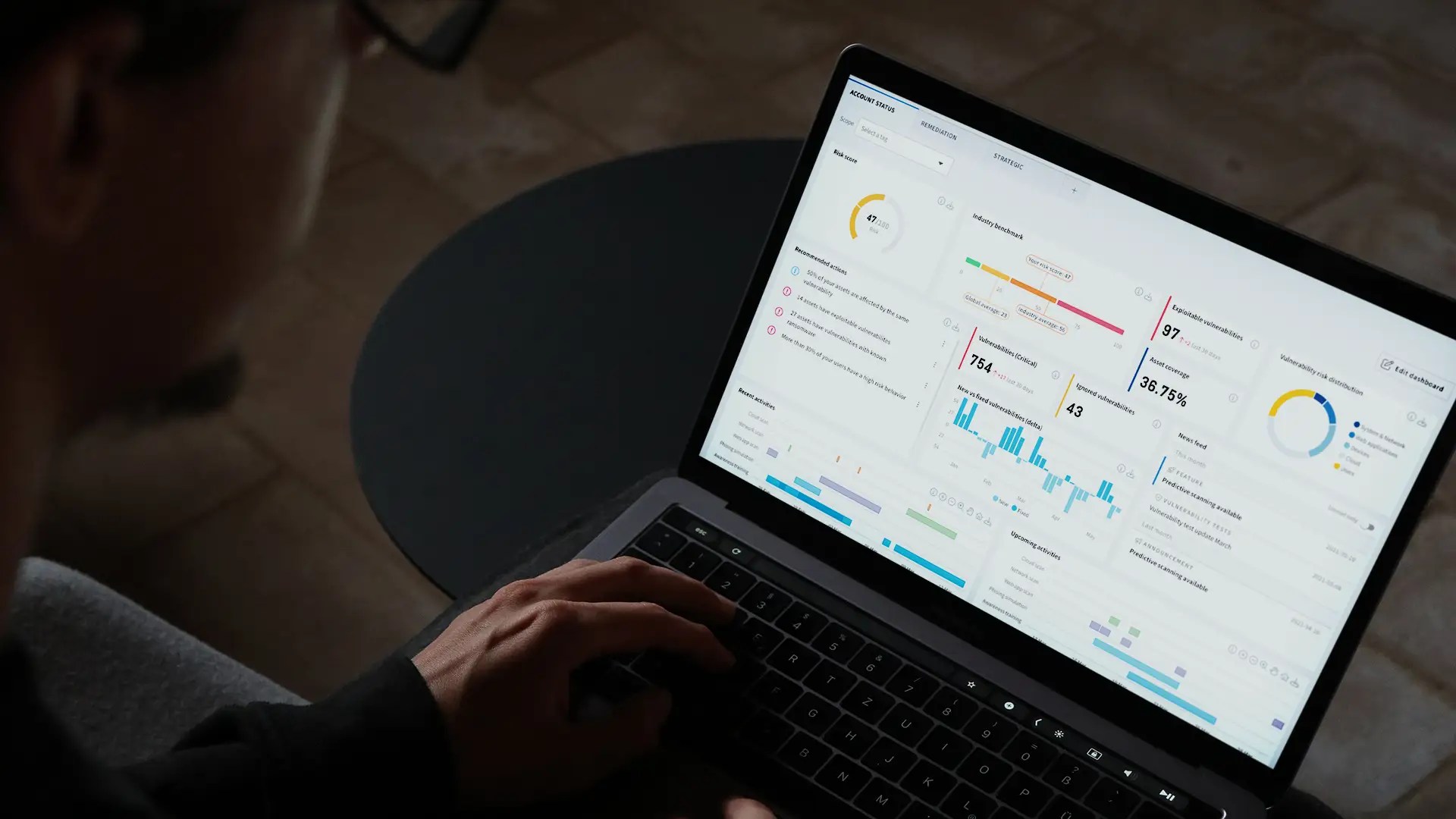 Next Gen Vulnerability Management - Creative Minimal Illustration - Desktop